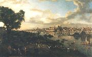 Bernardo Bellotto View of Warsaw from the Praga bank oil painting